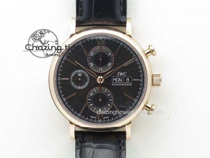 MIROTIME 0128 Pilot Chrono IW388003 Real Ceramic V6F Best Edition Green Markers On Black Nylon Strap A Effortless 7283